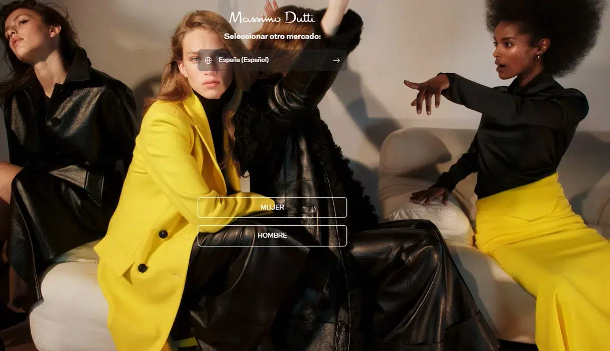 Massimo Dutti نمونه ای از طراحی سایت خوب در حوزه فروش لباس