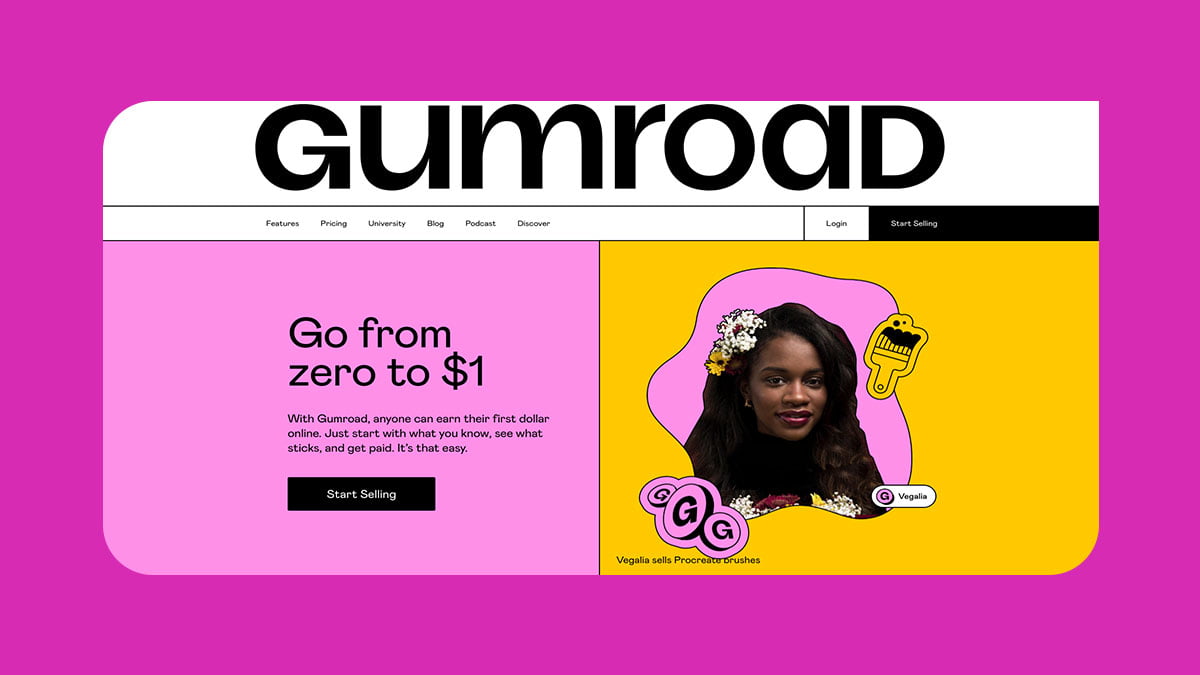 طراحی روابط کاربری پروژه Gumroad