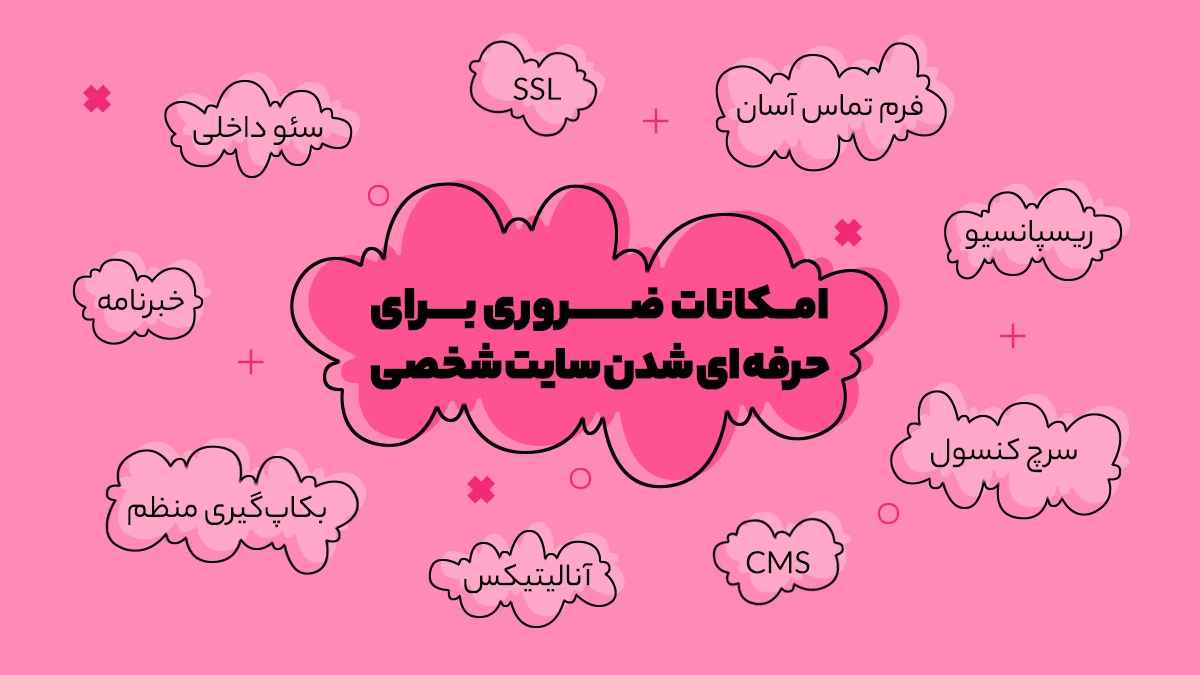 امکاناتی برای حرفه ای سازی سایت شخصی