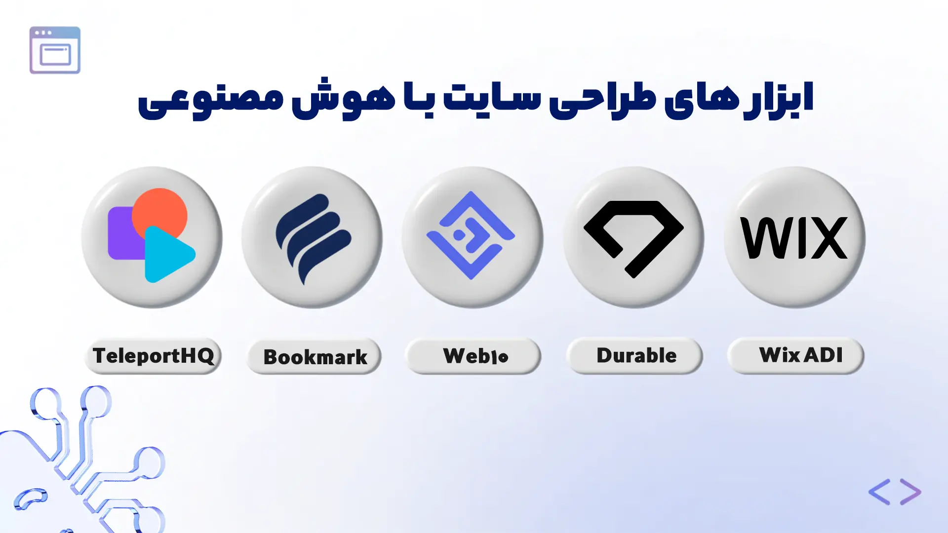 بنر معرفی ابزار طراحی سایت با هوش مصنوعی