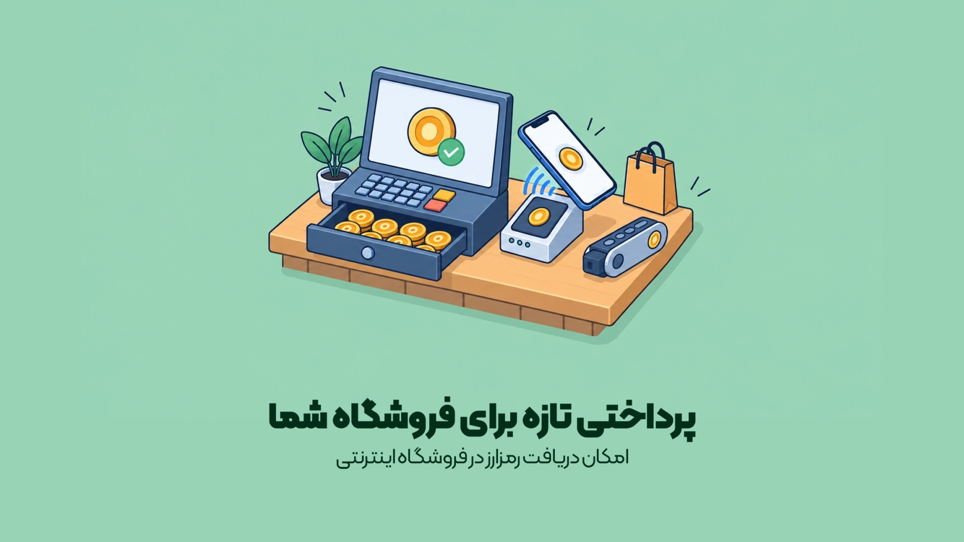 امکان دریافت رمزارز در فروشگاه اینترنتی